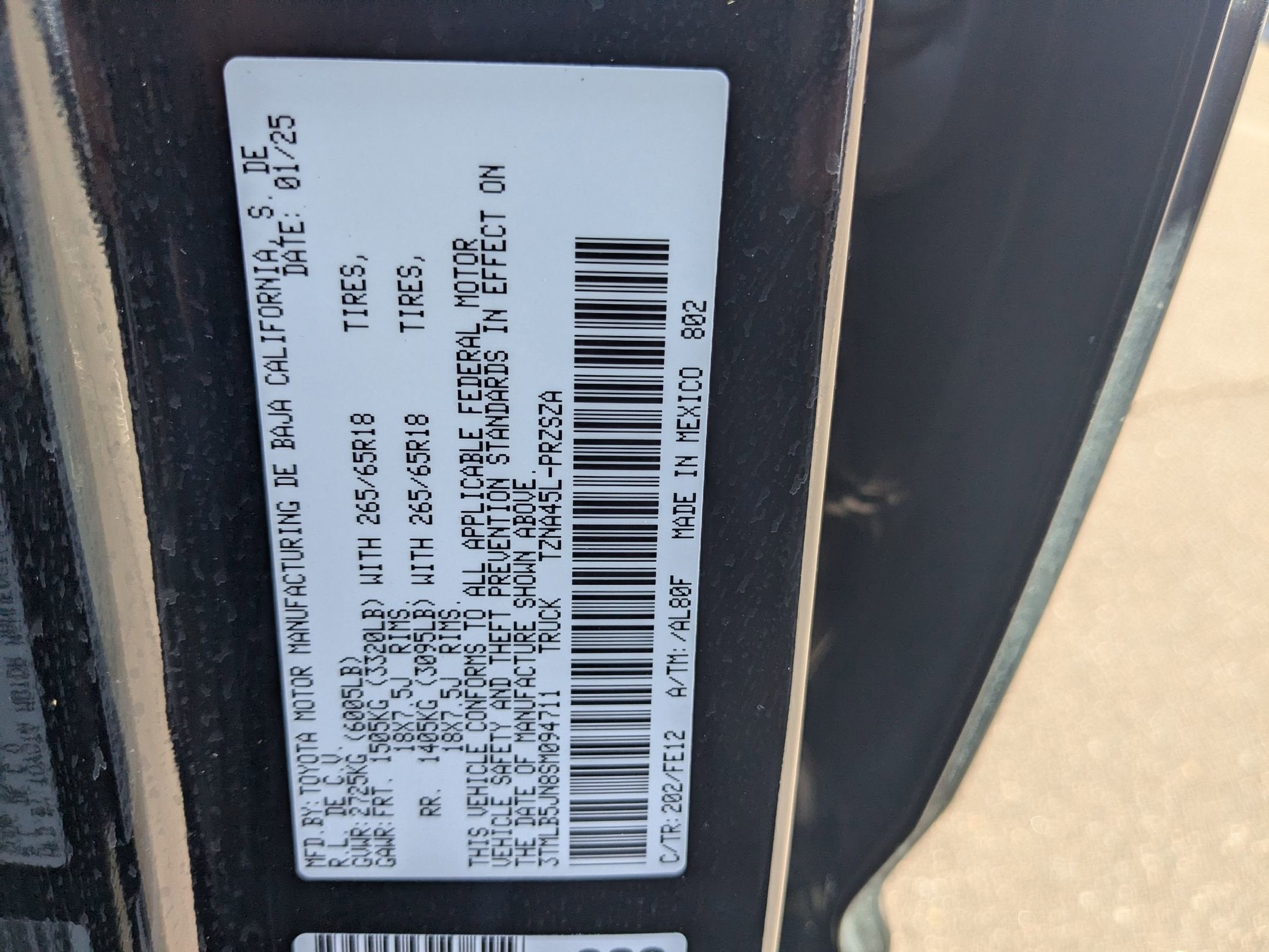 2025 Toyota Tacoma 4WD SR