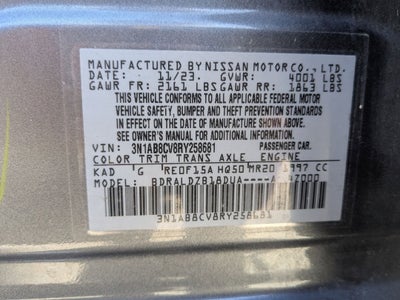 2024 Nissan Sentra SV Xtronic CVT