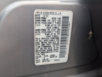 2012 Nissan Rogue SV