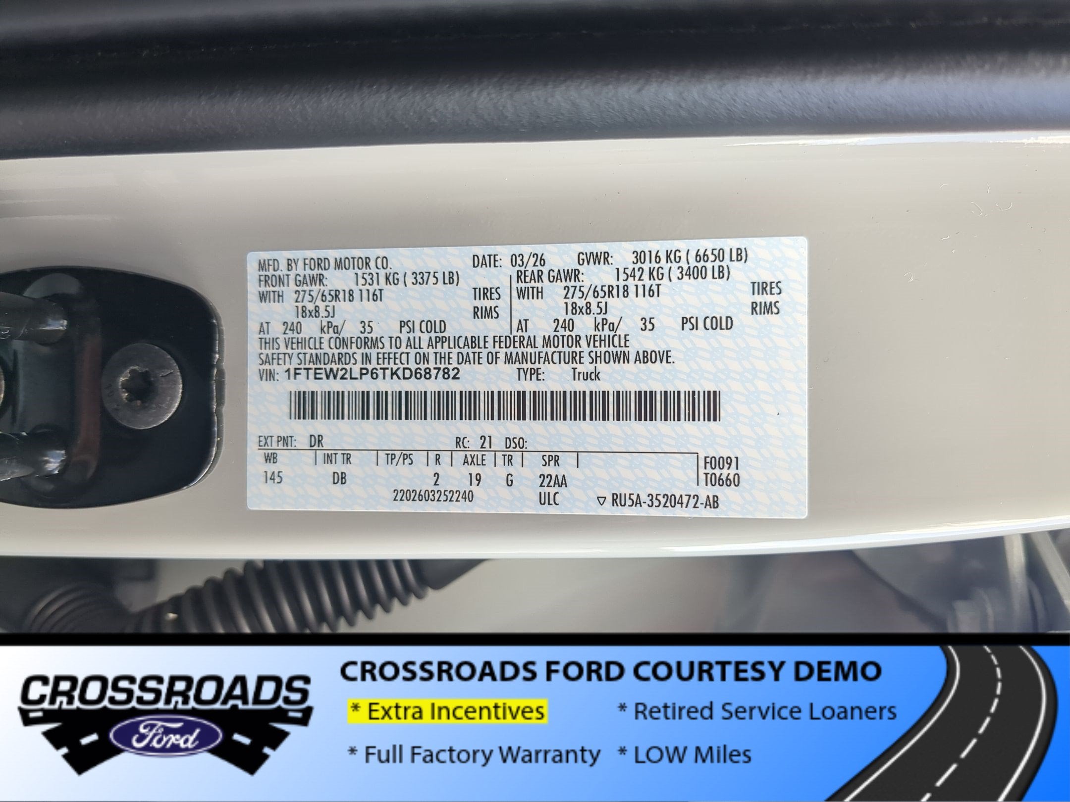 2026 Ford F-150 STX - Crossroads Courtesy Demo