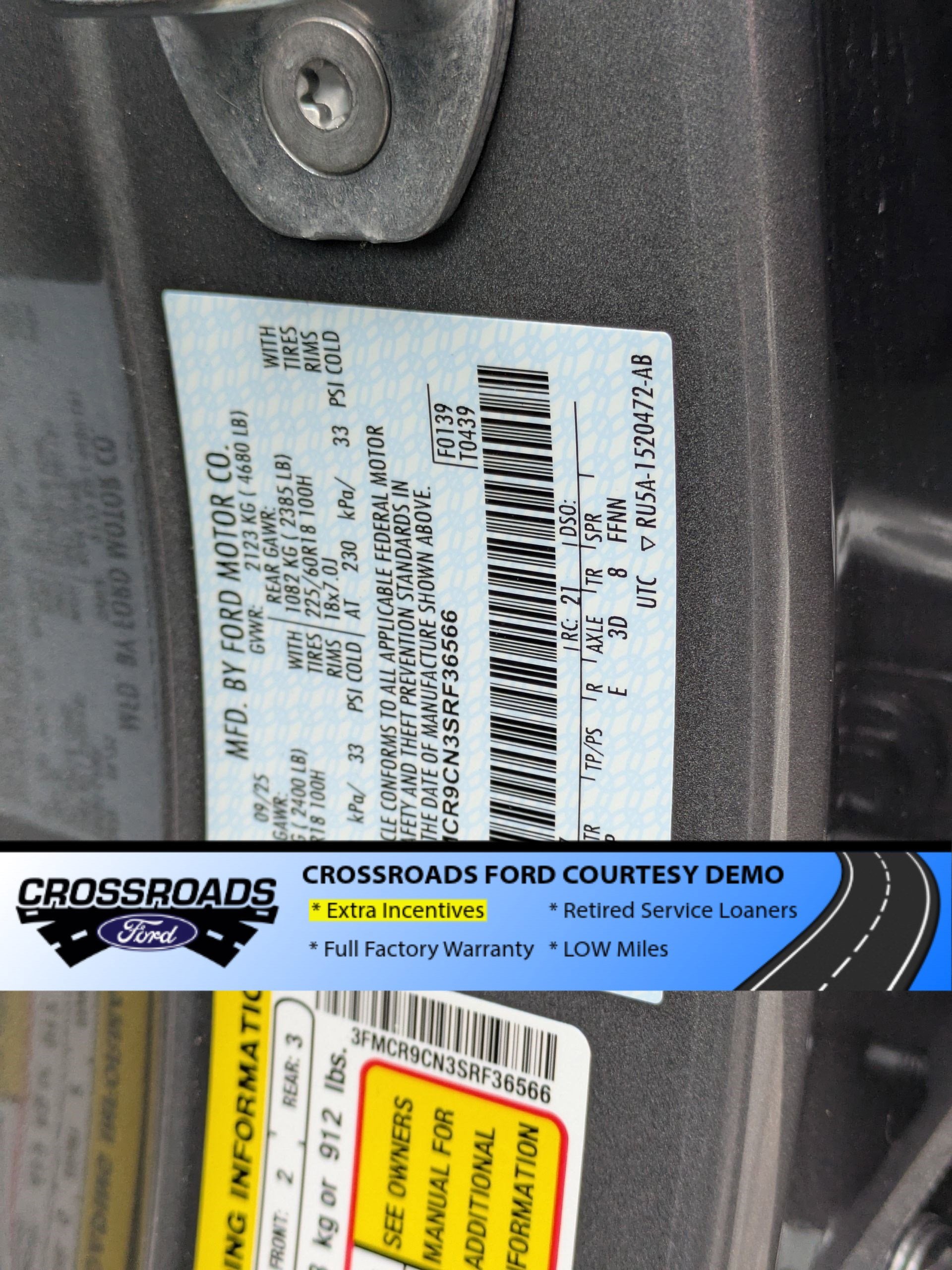 2025 Ford Bronco Sport Outer Banks - Crossroads Courtesy Demo