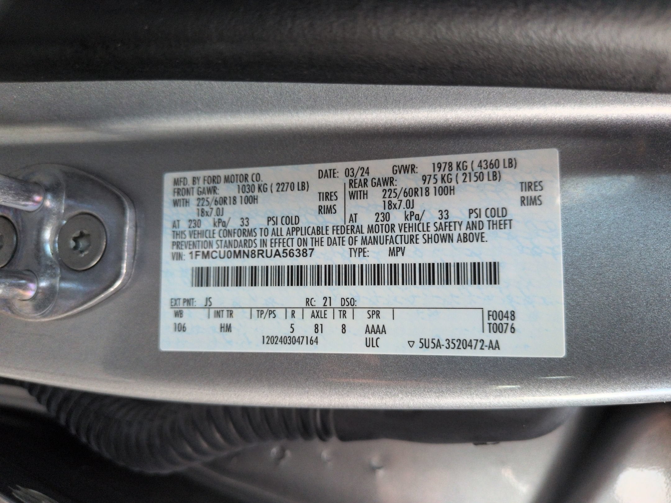 2024 Ford Escape ST-Line