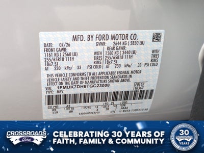 2026 Ford Explorer Active w/100A Pkg