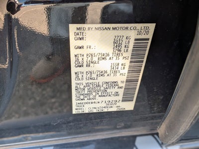 2020 Nissan Frontier PRO-4X