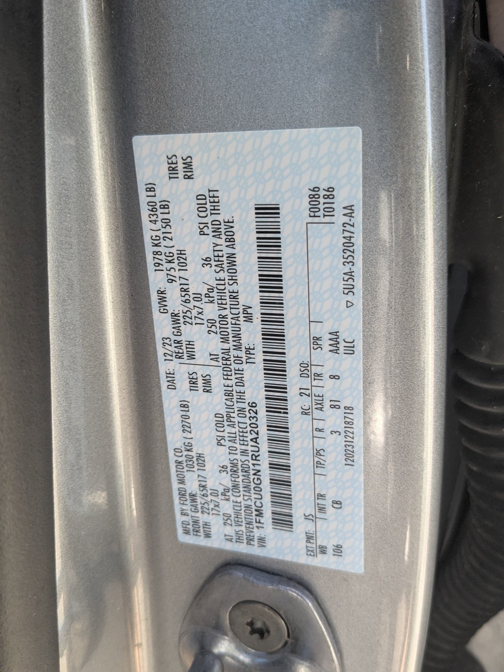 2024 Ford Escape Active