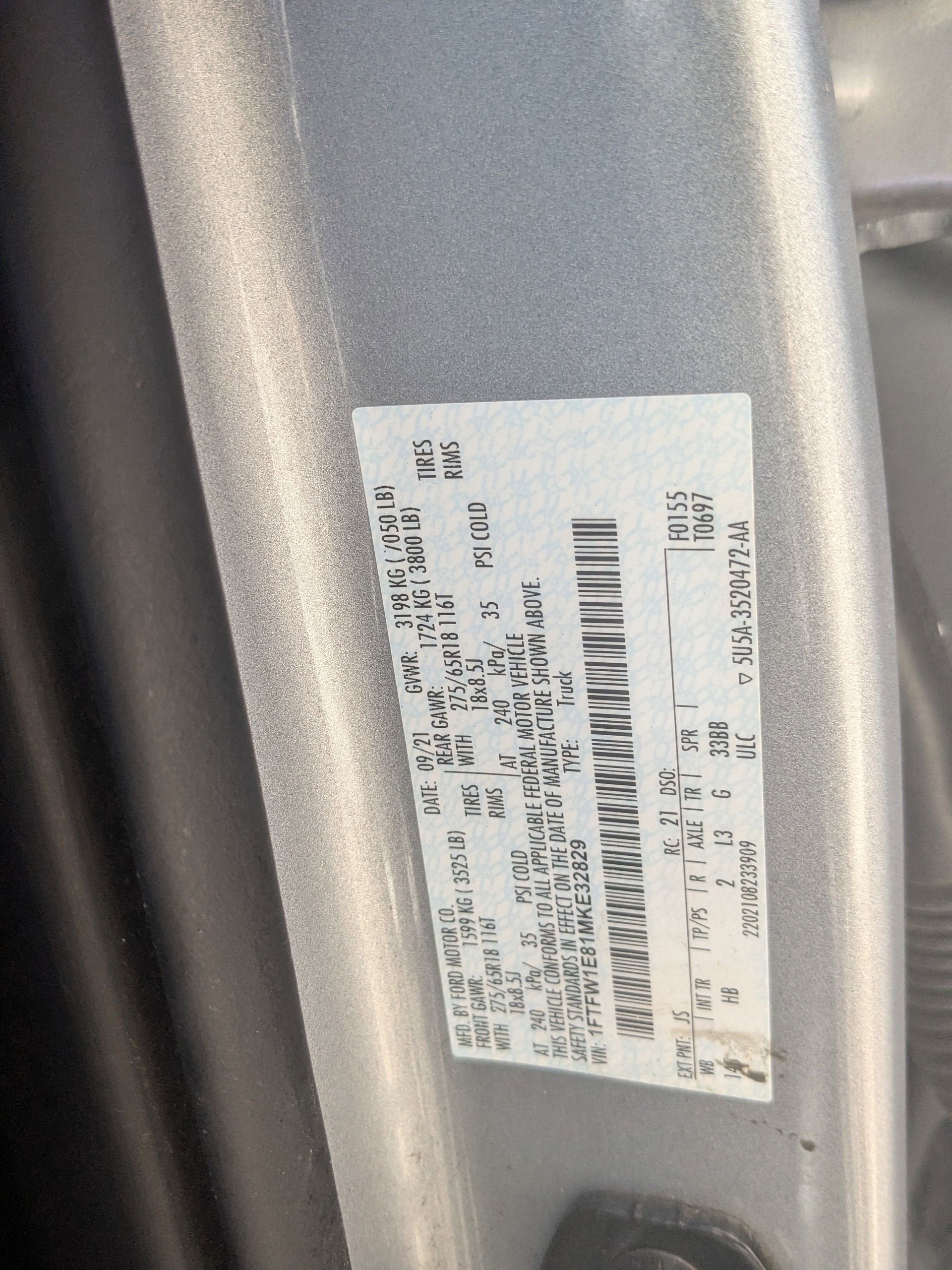 2021 Ford F-150 LARIAT