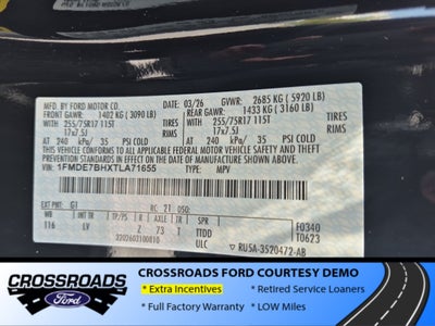 2026 Ford Bronco Big Bend - Crossroads Courtesy Demo