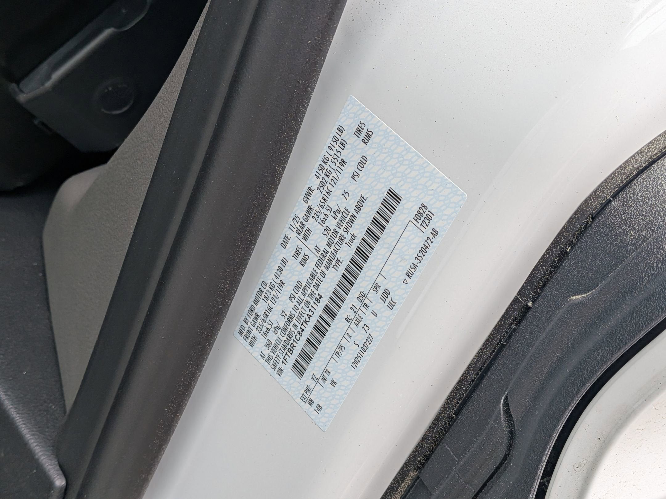 2026 Ford Transit Cargo Van Base