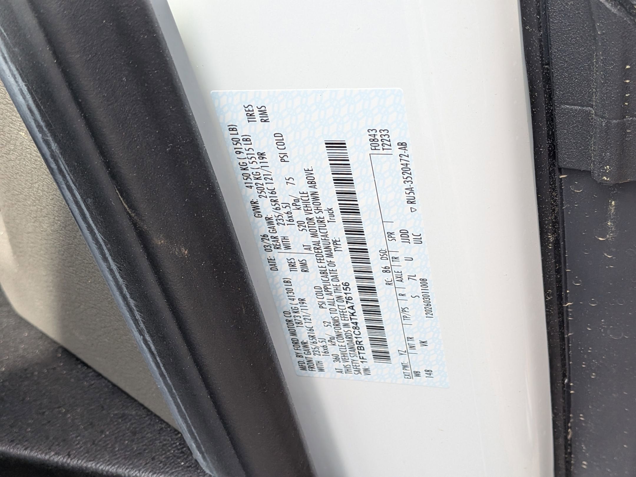 2026 Ford Transit Cargo Van Base