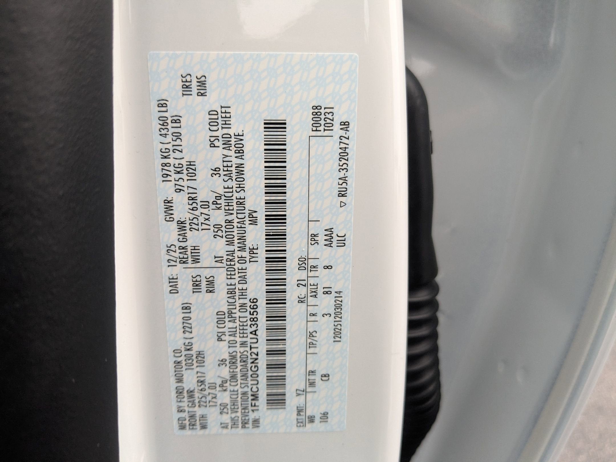 2026 Ford Escape Active