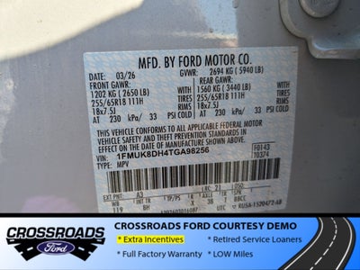 2026 Ford Explorer Active - Crossroads Courtesy Demo