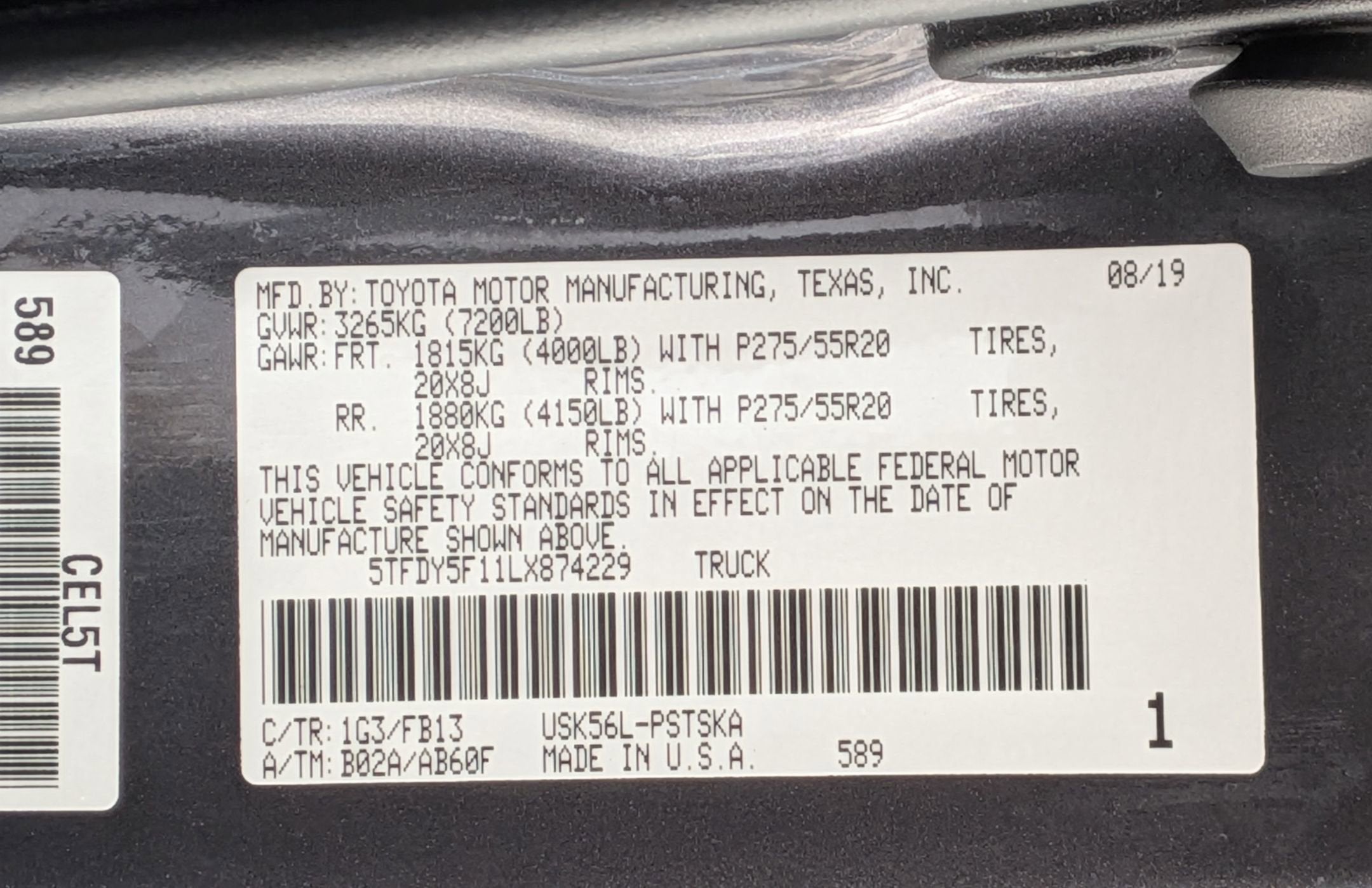 2020 Toyota Tundra 4WD SR5